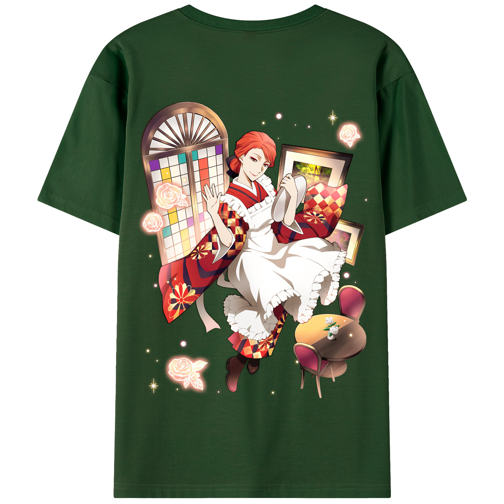 （画像用） 文豪ストレイドッグス Bungo Stray Dogs 綿100％半袖Tシャツ（背面プリント）